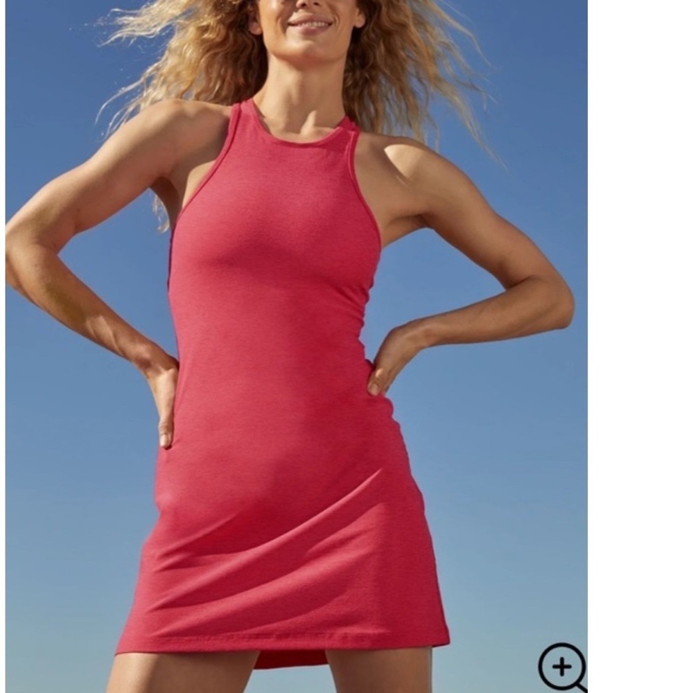 Beyond Yoga Sz S Spacedye Under Lock and Key Athletic Mini Dress Pink Sleeveless